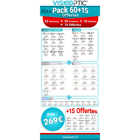 Pack monture Vista 60+15 offert (pvista75)