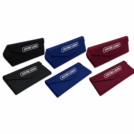 Etuis Rigides Pliables Personnalisables Logo Blanc Prêt en 3 mois