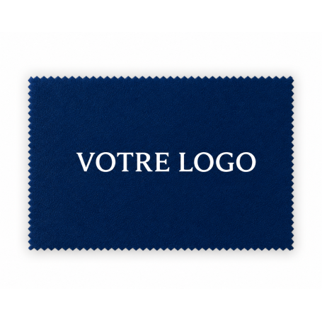 Microfibres Personnalisables 17 x 15 cm Logo Blanc Prêt en 3 mois