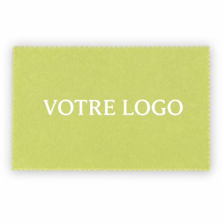 Microfibres Personnalisables 10 x 15 cm Logo Blanc Prêt en 3 mois