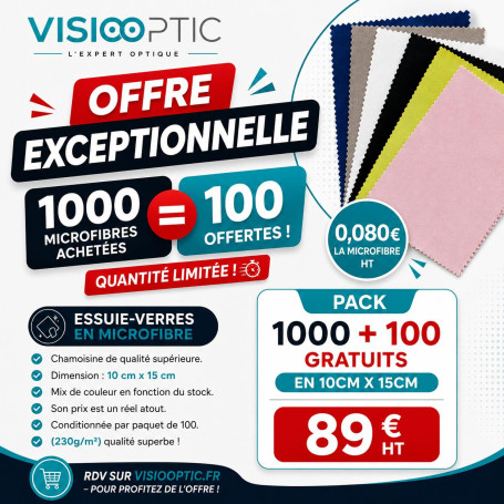 PACK MICRO FIBRE 10X15 1000+100