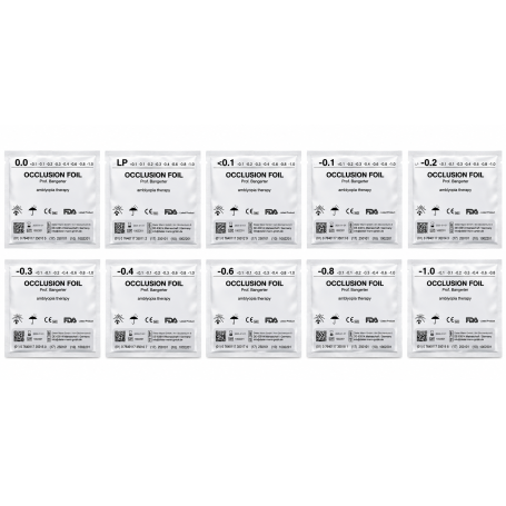 Lot de 10 feuilles docclusion ryser