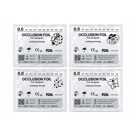 Lot de 4 feuilles docclusion Ryser Opaque 0.0