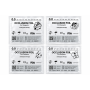 Lot de 4 feuilles docclusion Ryser Opaque 0.0