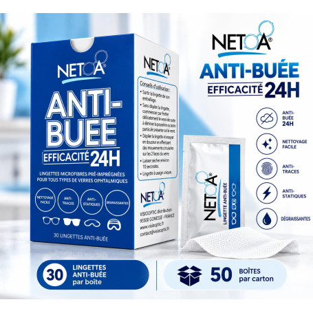 50 X Anti buée Netoa (net-001)