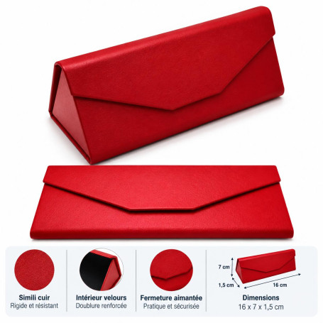 Etui à lunette pliable rigide (etr-004)