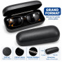 Étui à lunettes rigide grand format en simili cuir (etr002)
