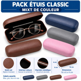 Pack de 100 étuis rigides classic (etr-001-mix)