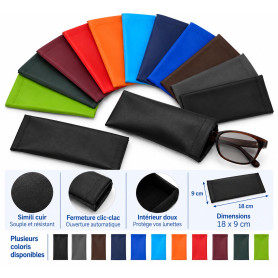 Étui à lunettes souple clic-clac (ets-002)