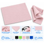 Microfibre nettoyante pour lunettes grand format 17×15 cm (mic-002)