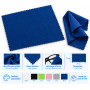 Microfibre nettoyante pour lunettes grand format 17×15 cm (mic-002)