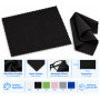 Microfibre nettoyante pour lunettes grand format 17×15 cm (mic-002)