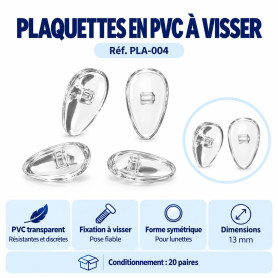 Plaquettes en PVC à visser (pla-004)