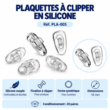 Plaquettes à clipper (pla-005)