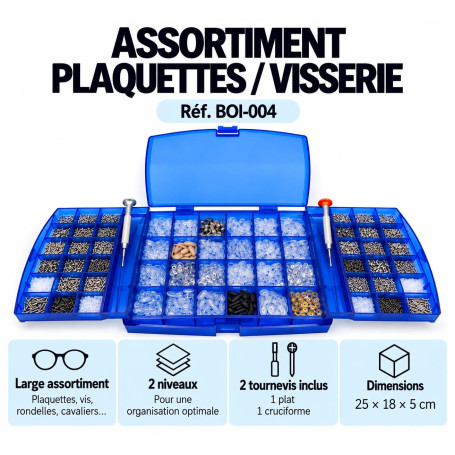 Assortiments visserie optique (boi-004)