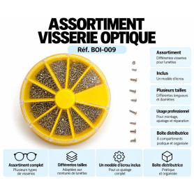 Assortiments visserie optique (boi-009)