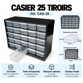Casier 25 tiroirs (cas-25)
