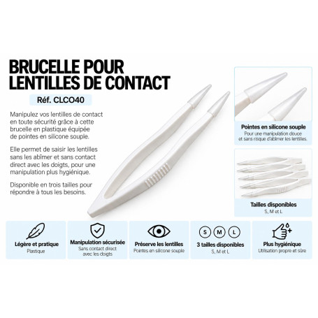 Brucelle pour lentilles de contact  (clcO40)