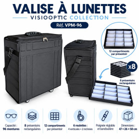 Valise à lunettes 96 montures (vpm-96)