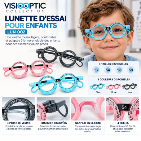 Lunette d’essai pour enfants (lun-002)