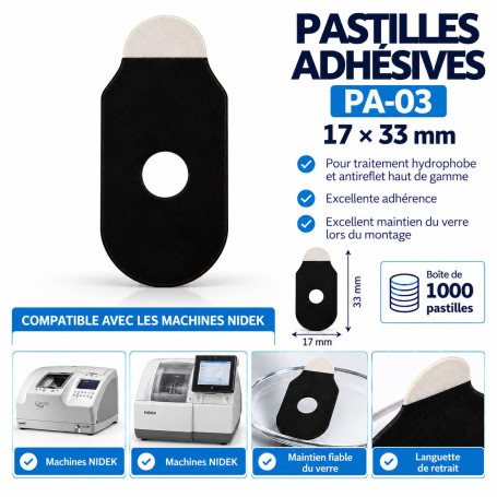 Pastilles adhésives PA-03 17*33mm