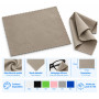 Microfibre nettoyante pour lunettes grand format 17×15 cm (mic-002)