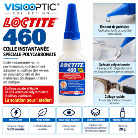 LOCTITE 460 – Colle instantanée spéciale polycarbonate – 20 g