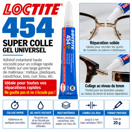LOCTITE 454 – Super colle gel universelle 20 g